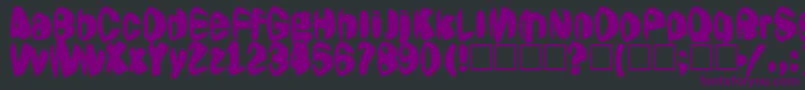 Jestering Font – Purple Fonts on Black Background
