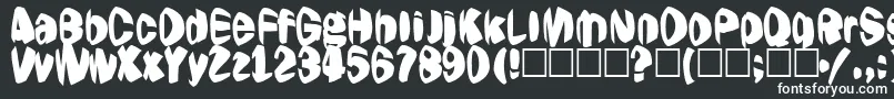 Jestering Font – White Fonts on Black Background