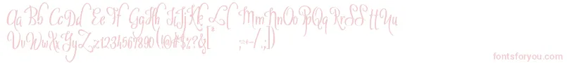 SybeliaDemo Font – Pink Fonts on White Background