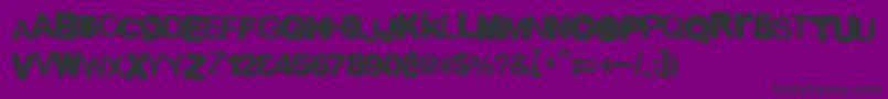 Malgecitootf Font – Black Fonts on Purple Background