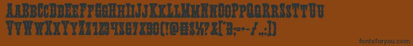 Texasrangerbold Font – Black Fonts on Brown Background