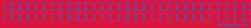 Fonte Pikto2 – fontes azuis em um fundo vermelho