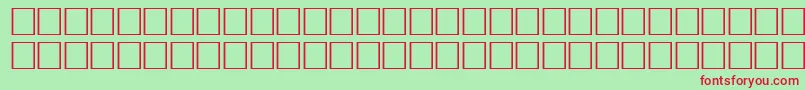 Pikto2 Font – Red Fonts on Green Background