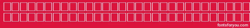 Pikto2-Schriftart – Weiße Schriften auf rotem Hintergrund