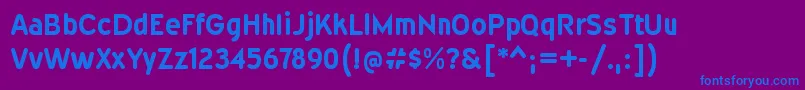 Шрифт WevlicdrgBold – синие шрифты на фиолетовом фоне