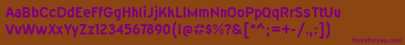 Шрифт WevlicdrgBold – фиолетовые шрифты на коричневом фоне