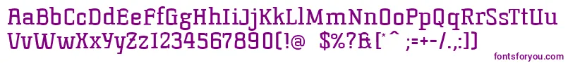 Korneuburgslabregular-Schriftart – Violette Schriften