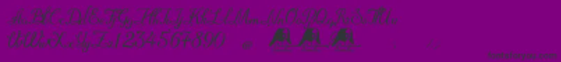 MadreSuperiora Font – Black Fonts on Purple Background