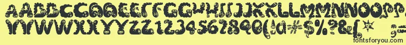 More about Wibbles Font Wibbles Font – Black Fonts on Yellow Background