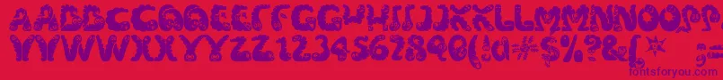 More about Wibbles Font Wibbles Font – Purple Fonts on Red Background