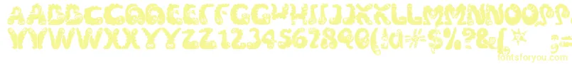 Шрифт Wibbles – жёлтые шрифты
