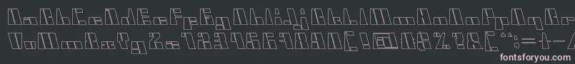 Шрифт CyberHollow – розовые шрифты на чёрном фоне