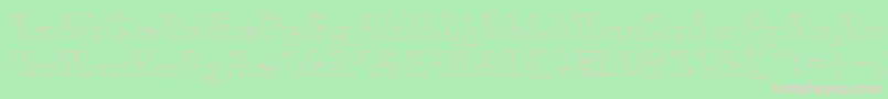 CyberHollow Font – Pink Fonts on Green Background