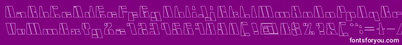 CyberHollow Font – White Fonts on Purple Background