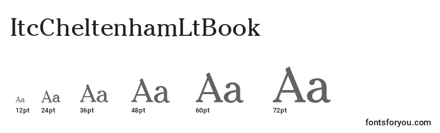 Размеры шрифта ItcCheltenhamLtBook