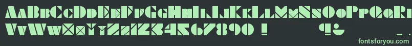 More about ObeseSquareKk Font ObeseSquareKk Font – Green Fonts on Black Background