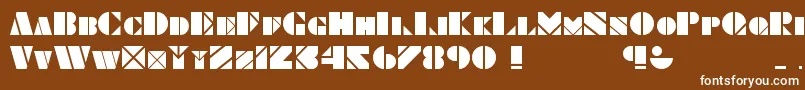 More about ObeseSquareKk Font ObeseSquareKk Font – White Fonts on Brown Background