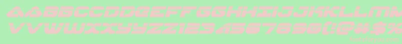 Skyhawklaserital Font – Pink Fonts on Green Background