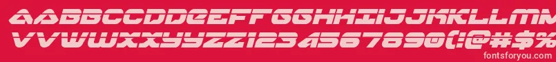 Police Skyhawklaserital – polices roses sur fond rouge