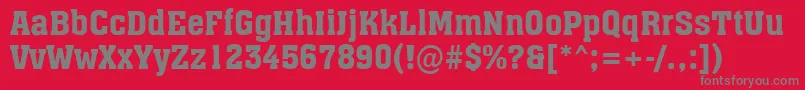 AAssuan Font – Gray Fonts on Red Background