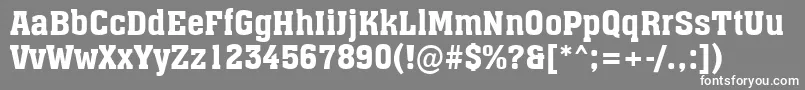 AAssuan Font – White Fonts on Gray Background