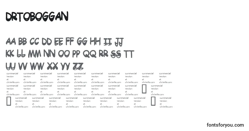 Schriftart Drtoboggan (104853) – Alphabet, Zahlen, spezielle Symbole