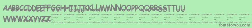 Шрифт Drtoboggan – серые шрифты на зелёном фоне
