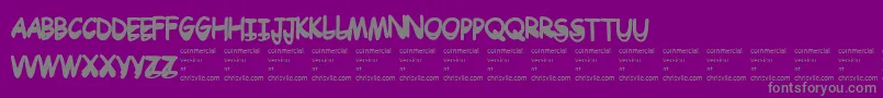 Więcej informacji o czcionce Drtoboggan Czcionka Drtoboggan – szare czcionki na fioletowym tle