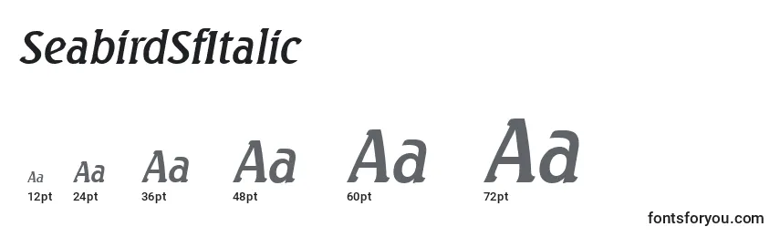 SeabirdSfItalic Font Sizes