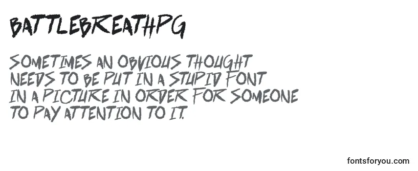 Review of the BattlebreathPg Font