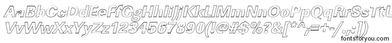 LinearouXboldItalic-fontti – leikkausfontit