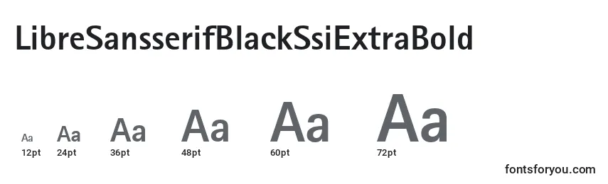 LibreSansserifBlackSsiExtraBold Font Sizes