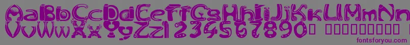 GolftoolsMedium Font – Purple Fonts on Gray Background