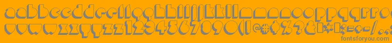 MisirloudayRegular Font – Gray Fonts on Orange Background