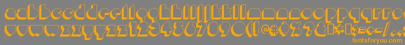 MisirloudayRegular Font – Orange Fonts on Gray Background