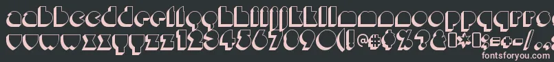 MisirloudayRegular Font – Pink Fonts on Black Background