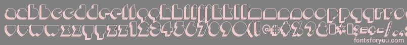 MisirloudayRegular Font – Pink Fonts on Gray Background