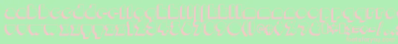 MisirloudayRegular Font – Pink Fonts on Green Background