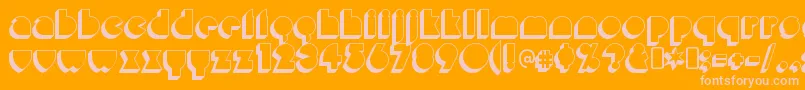 MisirloudayRegular Font – Pink Fonts on Orange Background