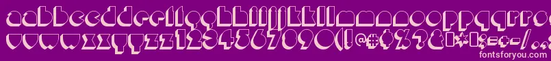 MisirloudayRegular Font – Pink Fonts on Purple Background