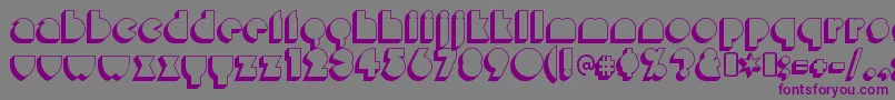 MisirloudayRegular Font – Purple Fonts on Gray Background