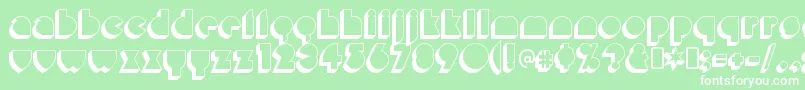 MisirloudayRegular Font – White Fonts on Green Background