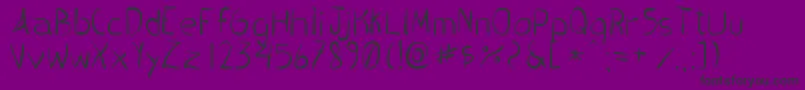 PincelHandwrite Font – Black Fonts on Purple Background