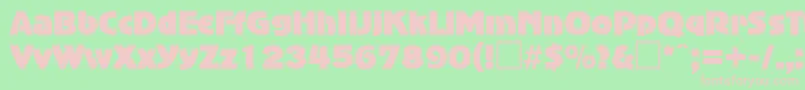 AdvertisersgothicRegular Font – Pink Fonts on Green Background