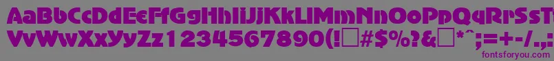 AdvertisersgothicRegular Font – Purple Fonts on Gray Background