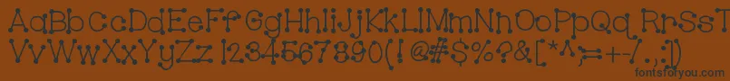 Hellobubblebutt Font – Black Fonts on Brown Background