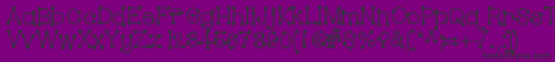 Hellobubblebutt Font – Black Fonts on Purple Background