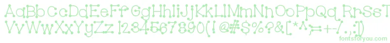 Hellobubblebutt Font – Green Fonts on White Background