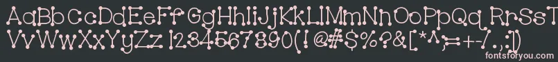 Hellobubblebutt Font – Pink Fonts on Black Background