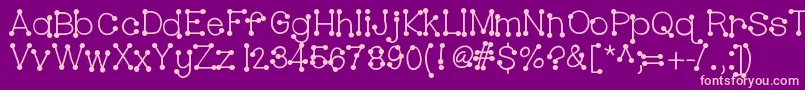 Hellobubblebutt Font – Pink Fonts on Purple Background